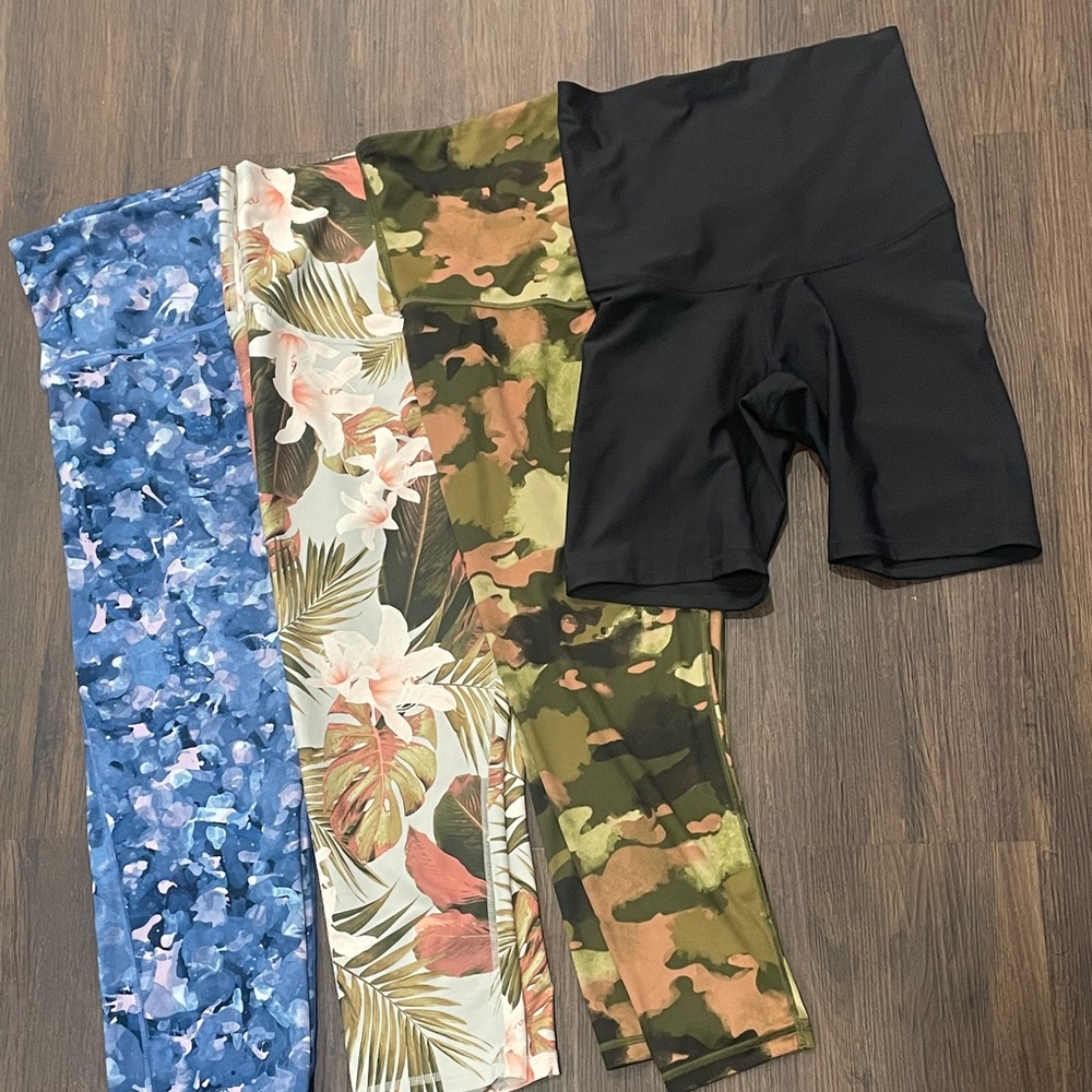 4 Maternity spandex workout- athletic leggings